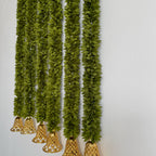 3ft Green Floral Bell Hanging
