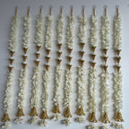 2.5ft white peony ice-cream cone hanging (white)