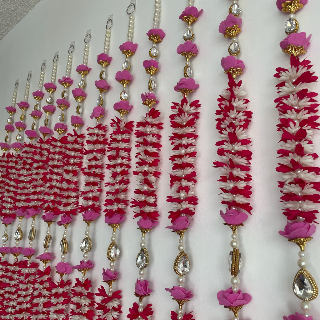 3.5ft floral rhinestone with rose premium hanging