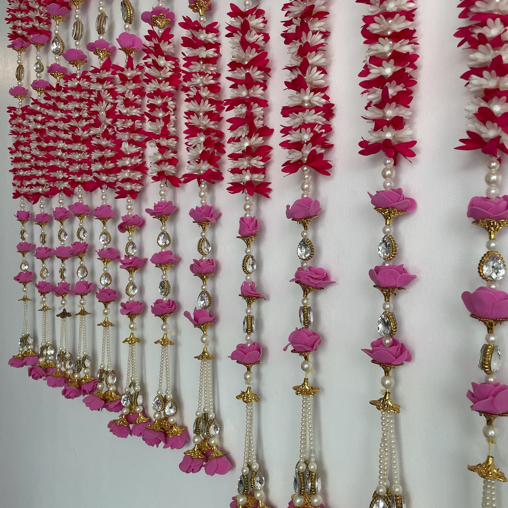 3.5ft floral rhinestone with rose premium hanging