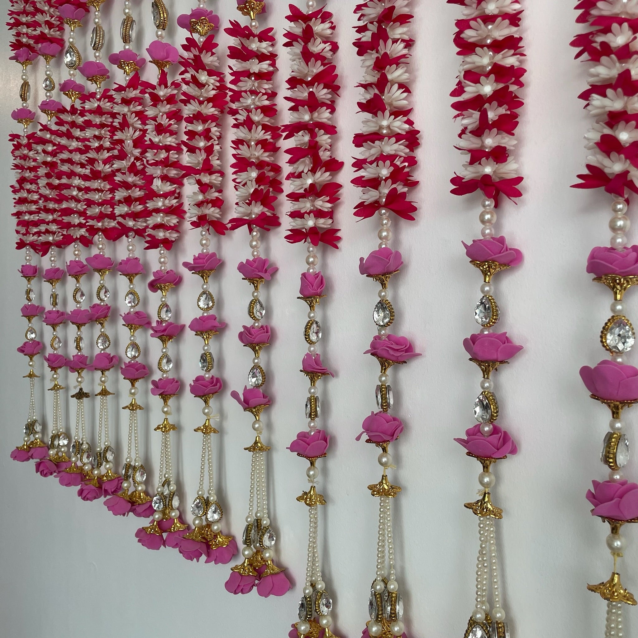 3.5ft floral rhinestone with rose premium hanging