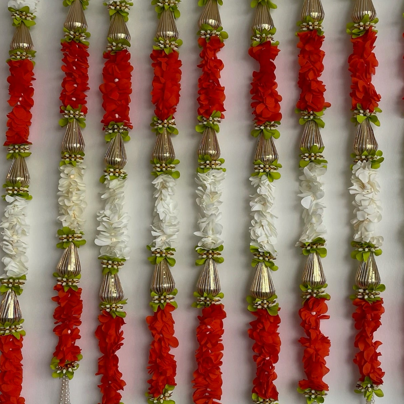 3ft Triangular Gota Bead & Flower Garland