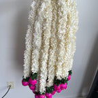 White flower with lotus bud