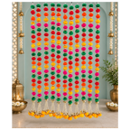 3ft Multicolor Pom Pom Hanging (Set of 2)