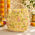 Floral Potli - Yellow