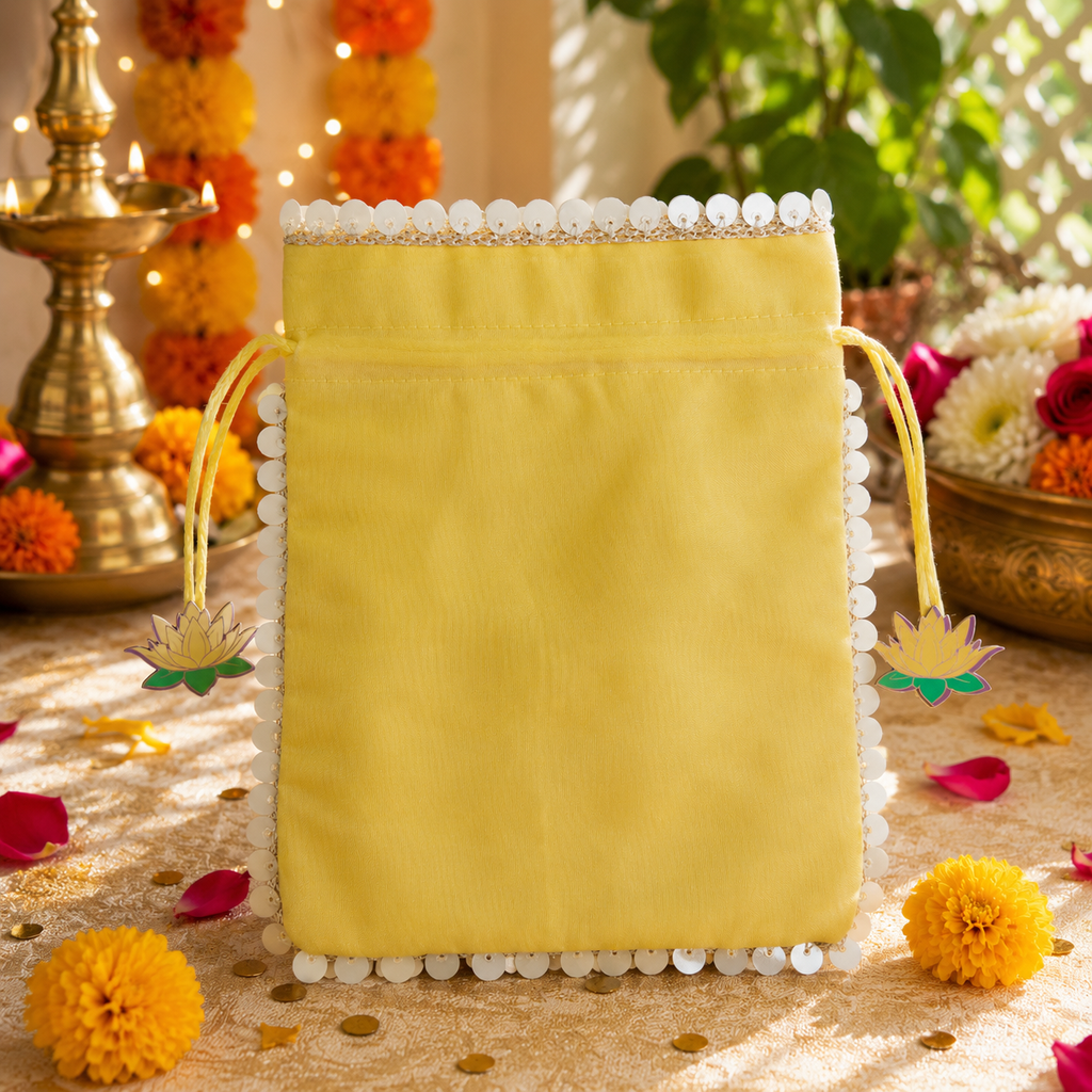 Lotus Potli - Yellow