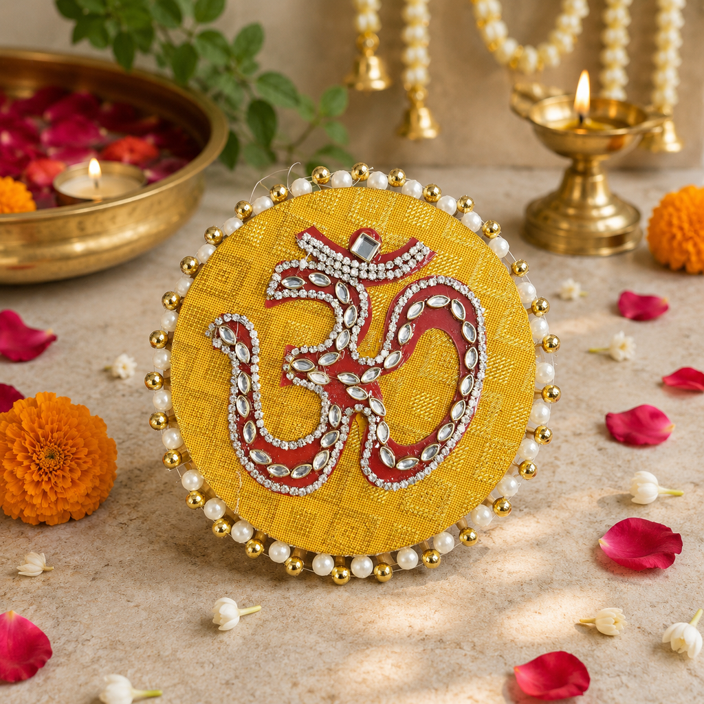Kundan 5in OM Mat - Yellow
