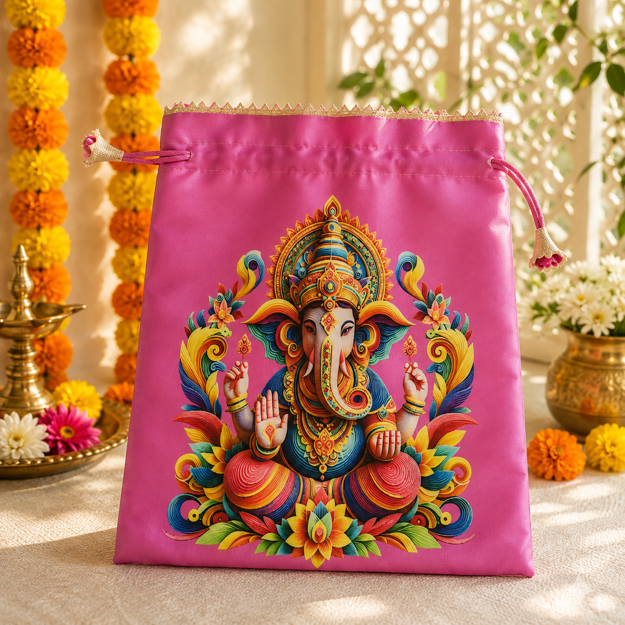 Ganesh Potli - Rani Pink