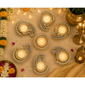 Diya miroir Paisley (1 pièce)