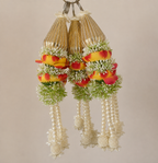 Guirlande de 30 cm de perles triangulaires Pivoine - Coucher de soleil