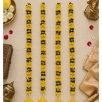 Guirlande florale jaune de 90 cm (lot de 2)