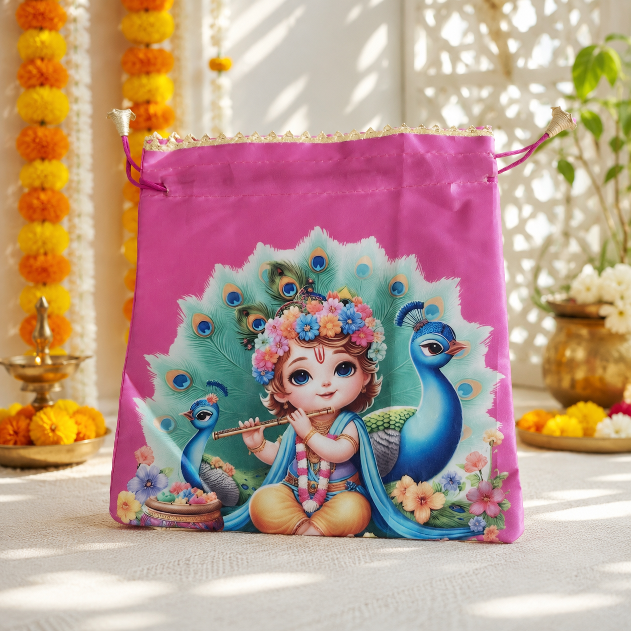 Krishna Potli - Rani Pink