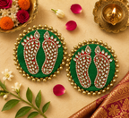 Kundan Laxmi Charan Tapis - Vert