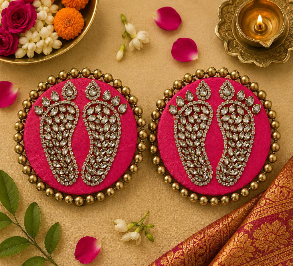 Tapis Kundan Laxmi Charan - Rose