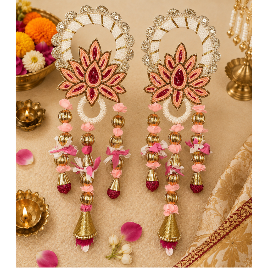 Tentures Shubh Labh Lotus Perle