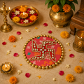 Tapis Kundan Swastik - Patola Rouge