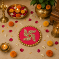 Tapis Kundan Swastik - Rose